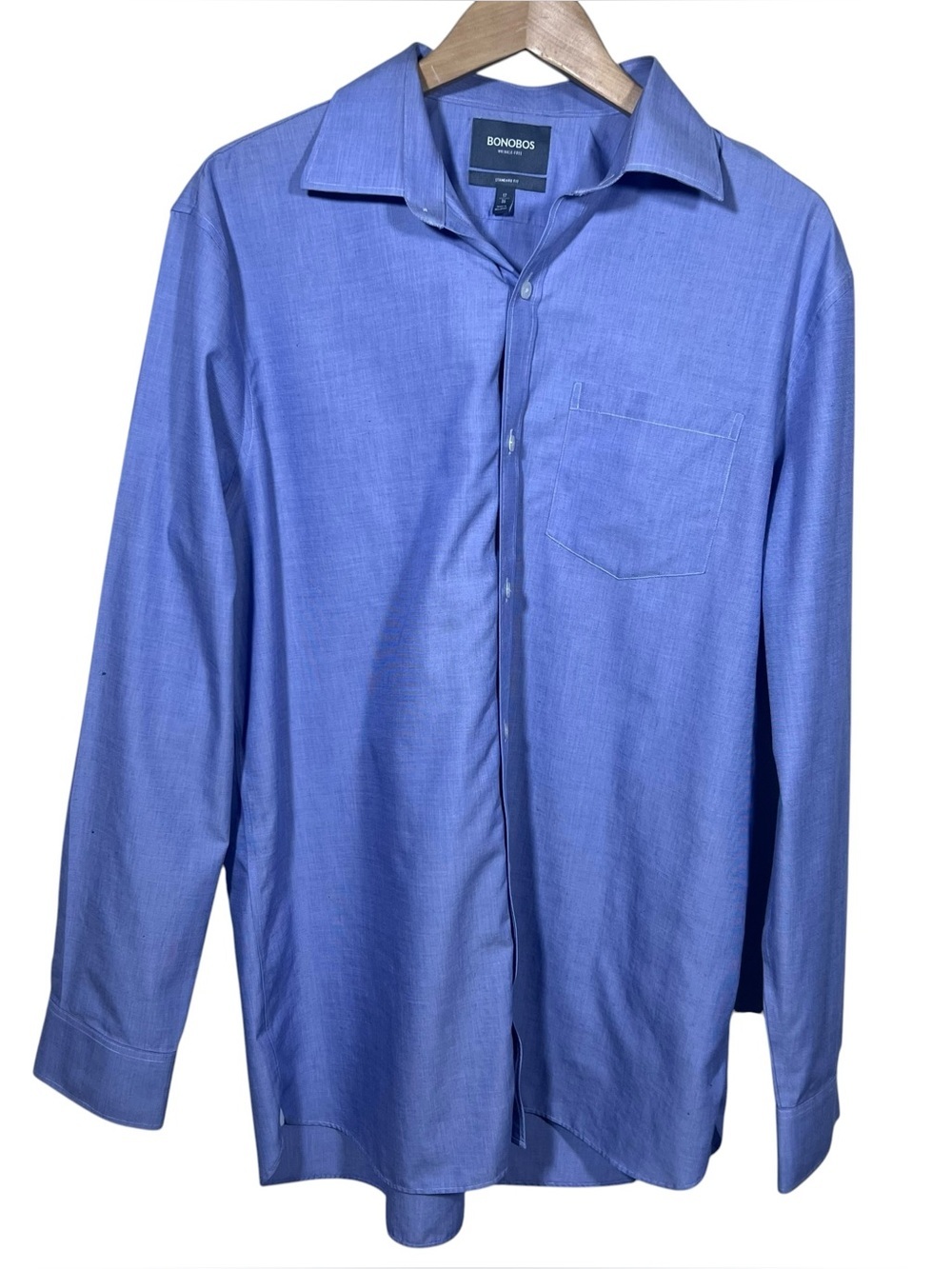 Bonobos Standard Fit Dress Shirt Size 17/36